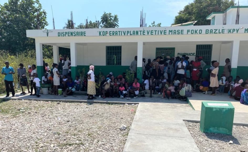 Recently opened health center in Haiti