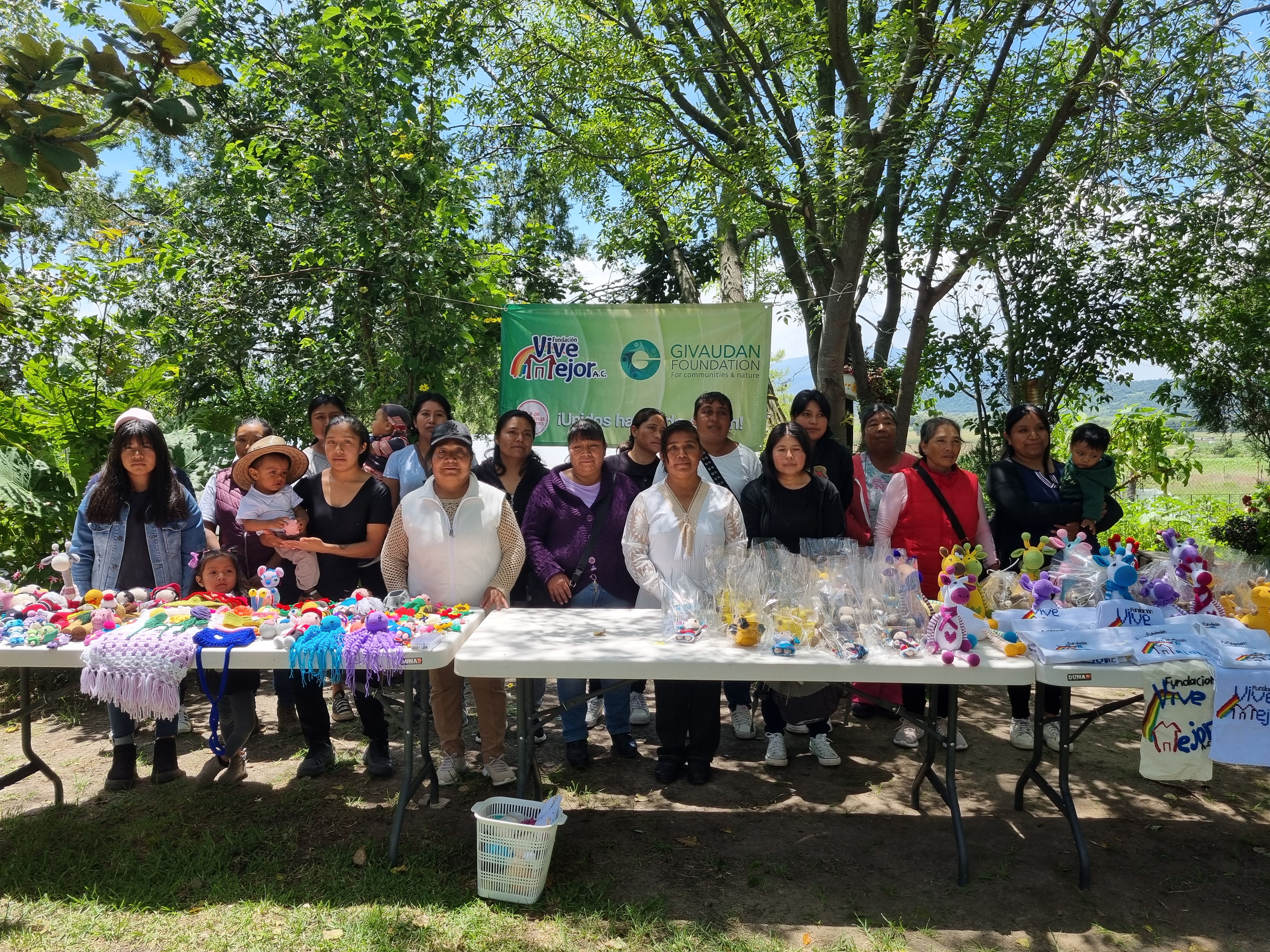 group of women who received training