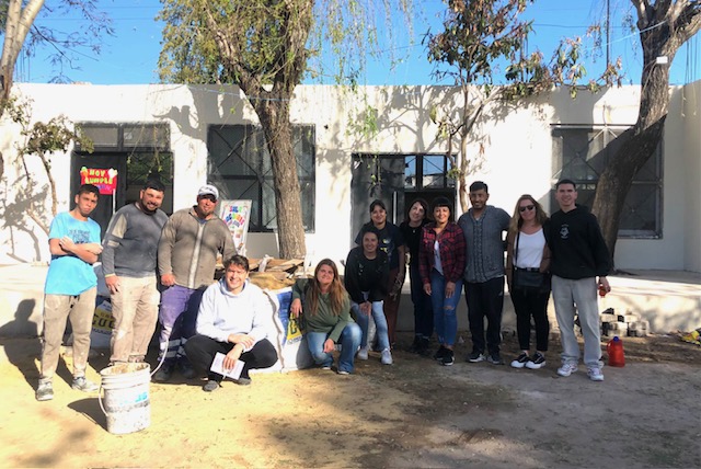 Givaudan volunteers posing with the partner organisation