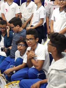 school children who received their glasses