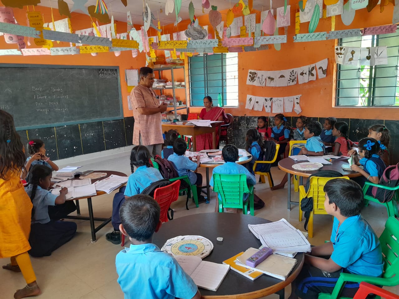 children of turmeric producing communities in school classes
