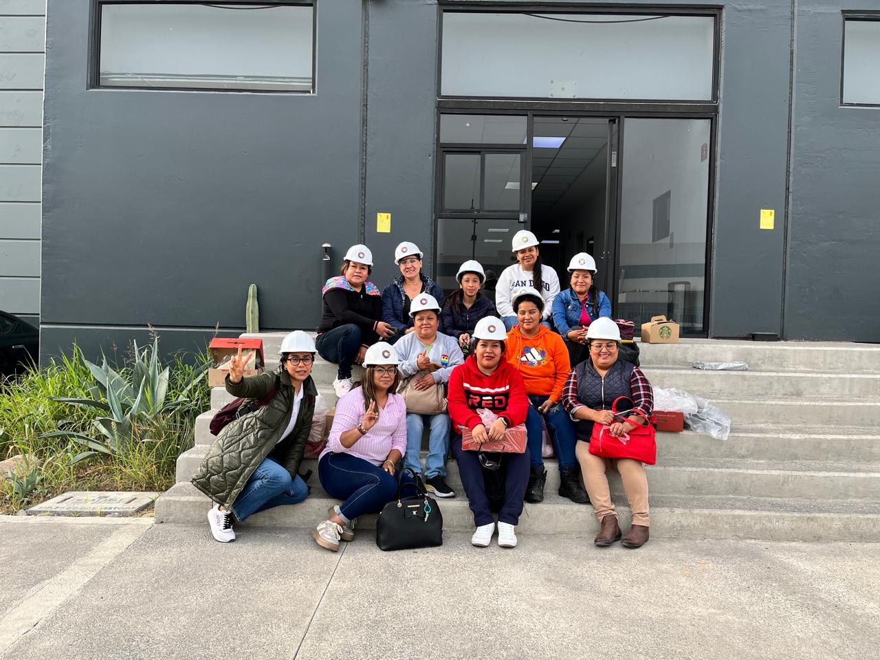 group of women who received industrial training