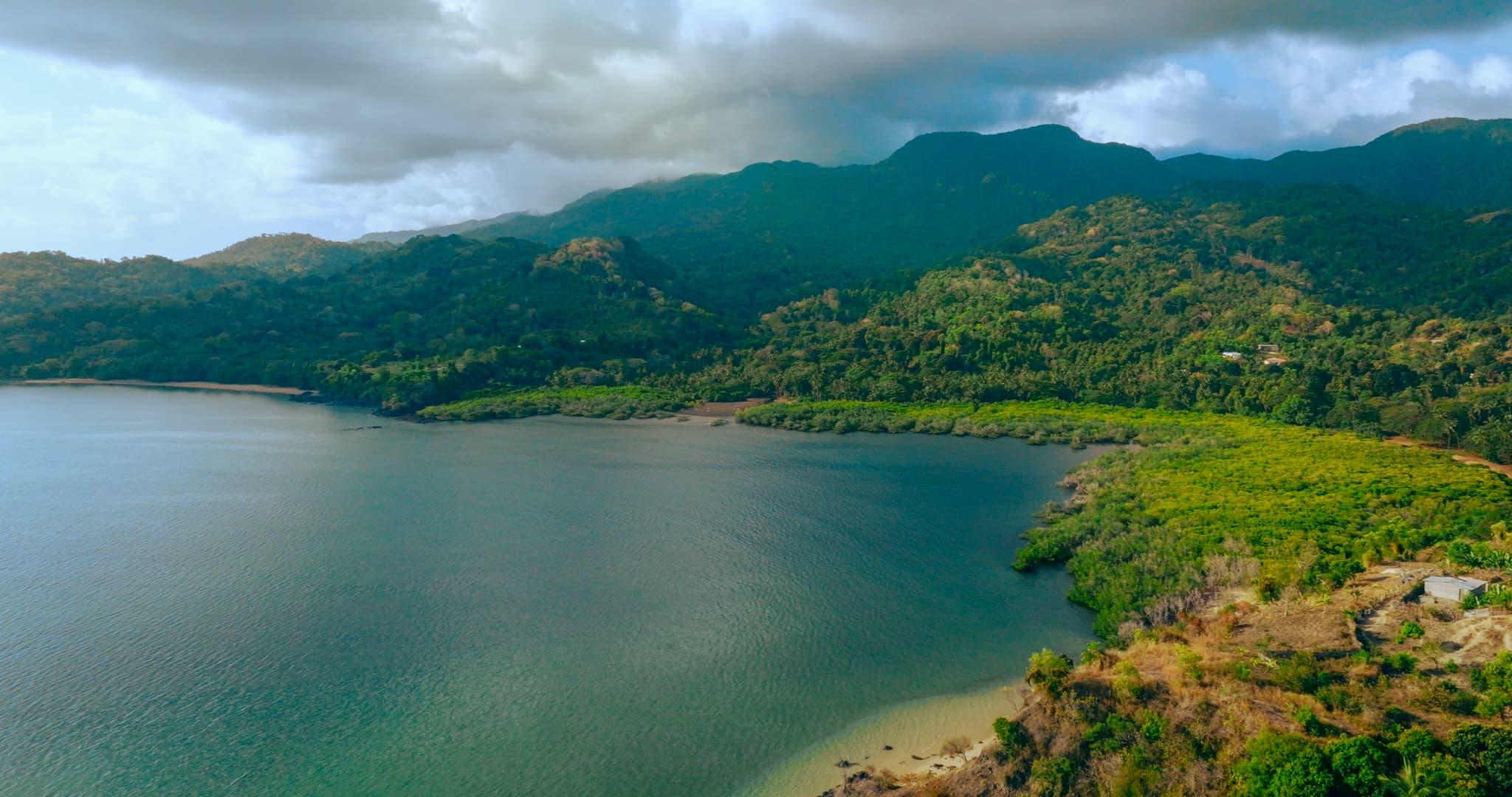 aerial view of Moheli National Park